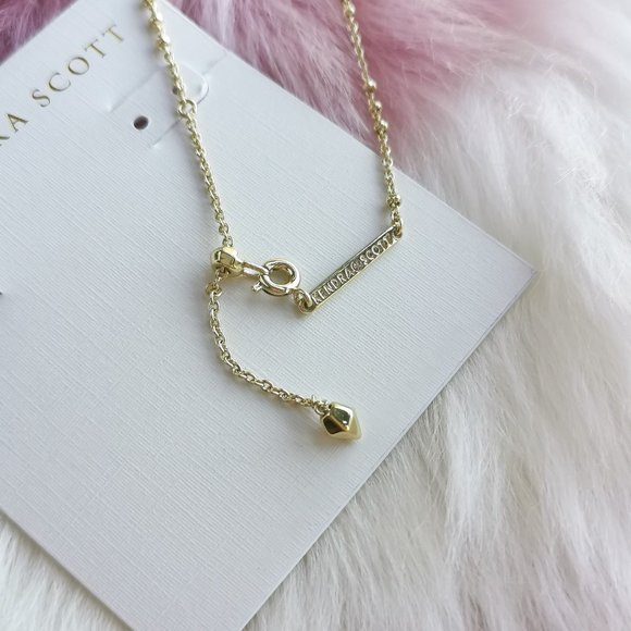 Kendra Scott CAMILA luster glass gold necklace - Picture 3 of 3